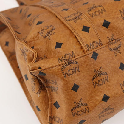 MCM Vintage Visetos Tote bag Canvas, BROWN, PVC, Tote bag