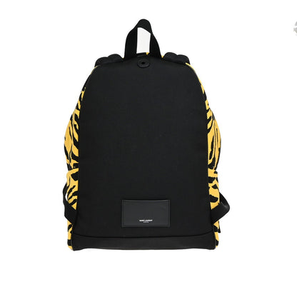 Saint Laurent City Backpack Canvas, YELLOW, CANVAS, Backpack