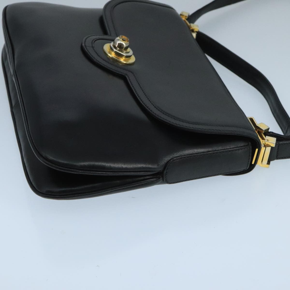 Gucci Vintage Shoulder Bag Leather, BLACK, LEATHER, Shoulder bag