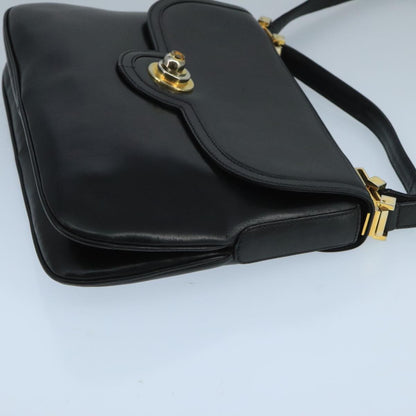 Gucci Vintage Shoulder Bag Leather, BLACK, LEATHER, Shoulder bag