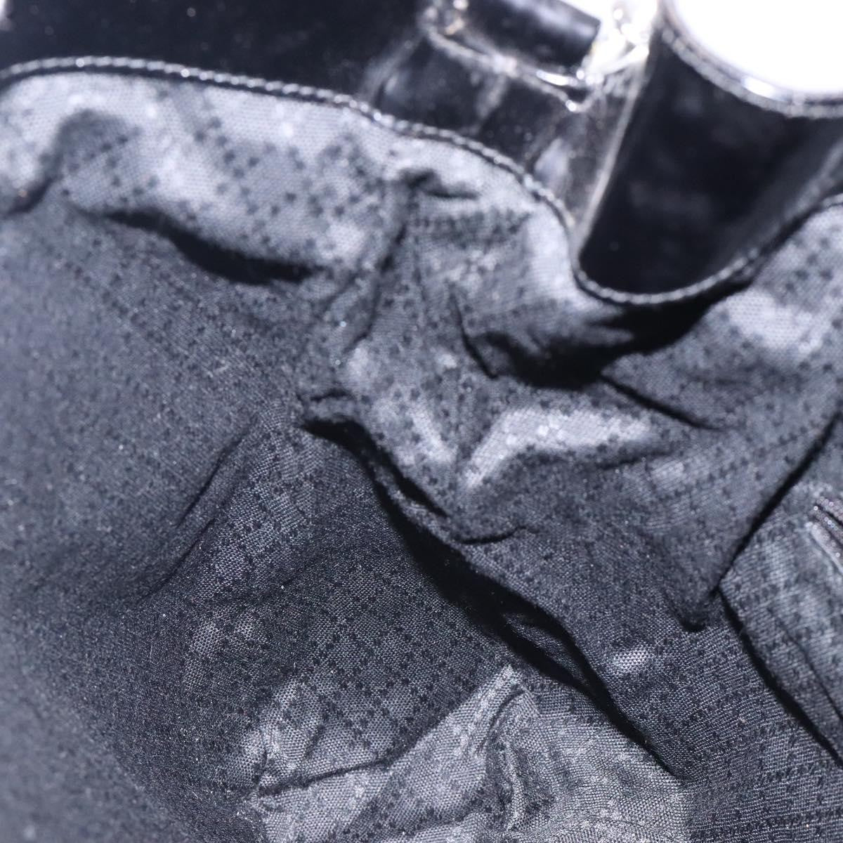 Gucci Vintage Bamboo Shoulder Bag Nylon, BLACK, NYLON, Shoulder bag