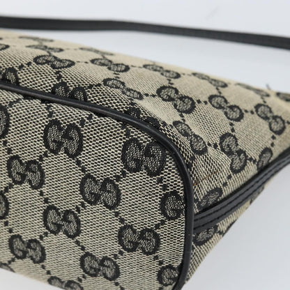 Gucci Vintage Boat Pochette GG Canvas, BLACK, CANVAS, Clutche & pouche