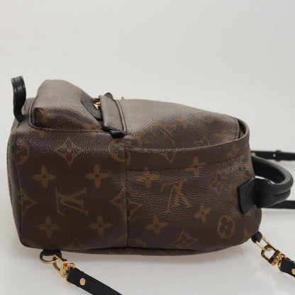Louis Vuitton Palm Springs Backpack Monogram Canvas, BROWN, CANVAS, Backpack