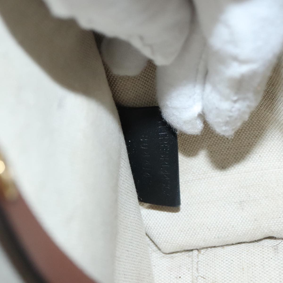 Burberry Freya Shopping Tote Canvas with Leather, ECRU, CANVAS, Handbag