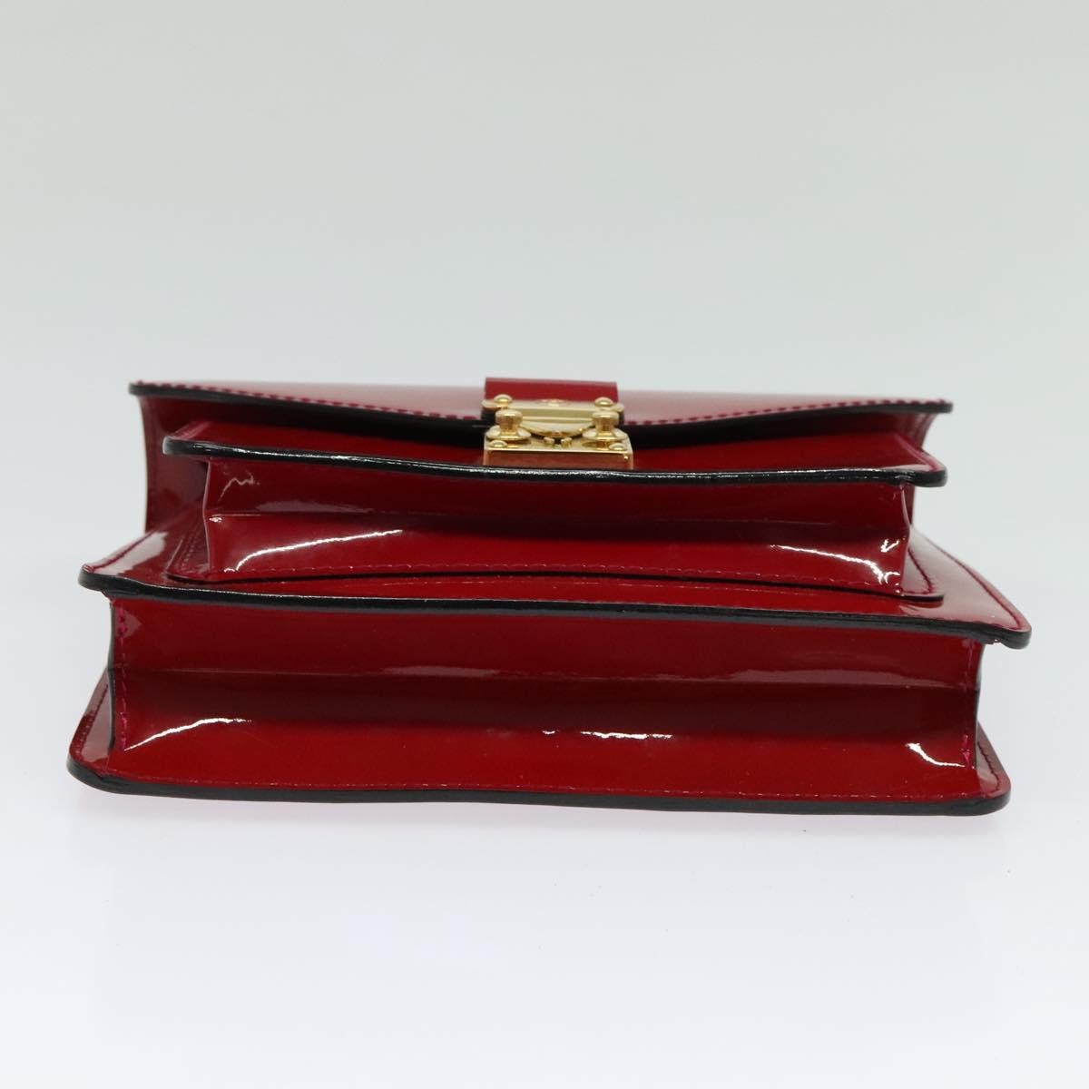 Louis Vuitton Monceau Handbag Vernis, RED, PATENT_LEATHER, Handbag