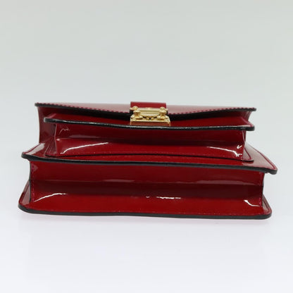 Louis Vuitton Monceau Handbag Vernis, RED, PATENT_LEATHER, Handbag
