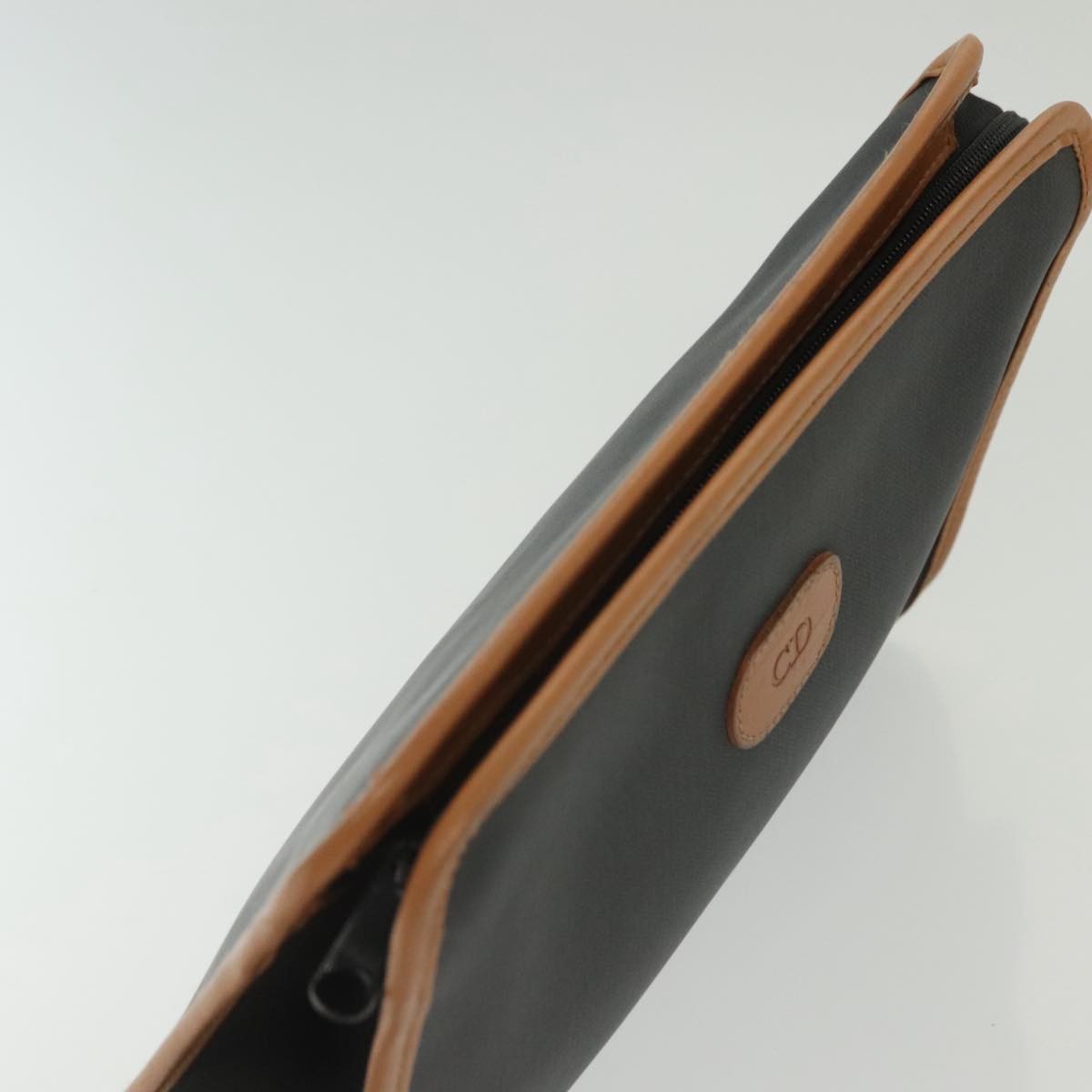 Christian Dior Homme Zip Around Pouch Leather, BLACK, PVC, Clutche & pouche