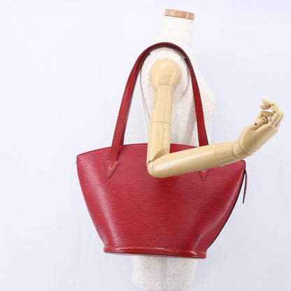 Louis Vuitton Saint Jacques Handbag Epi Leather, RED, LEATHER, Shoulder bag