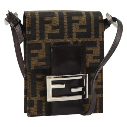Fendi Vintage Flap Clutch Zucca canvas, BROWN, CANVAS, Clutche & pouche