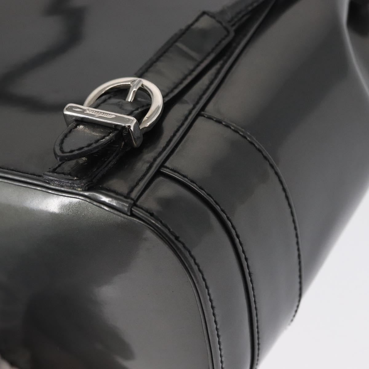 Salvatore Ferragamo Vala Backpack Leather, BLACK, LEATHER, Backpack