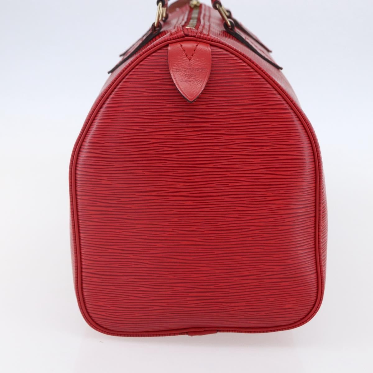 Louis Vuitton Speedy Handbag Epi Leather, RED, LEATHER, Handbag