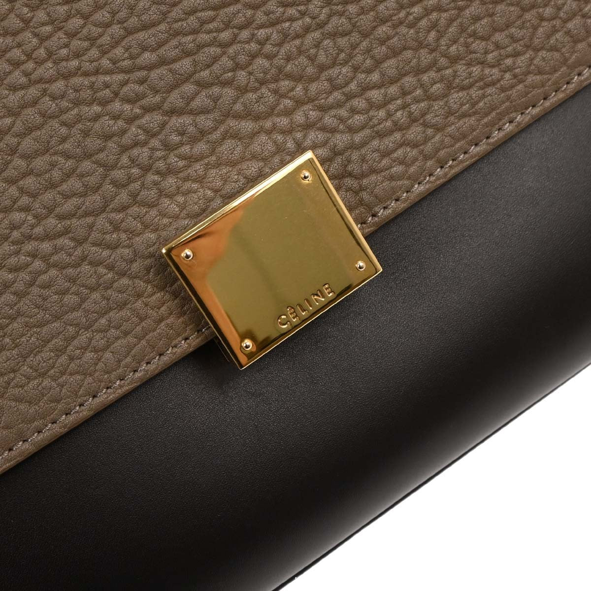 Celine Tricolor Trapeze Bag Leather, MULTICOLOUR, LEATHER, Handbag