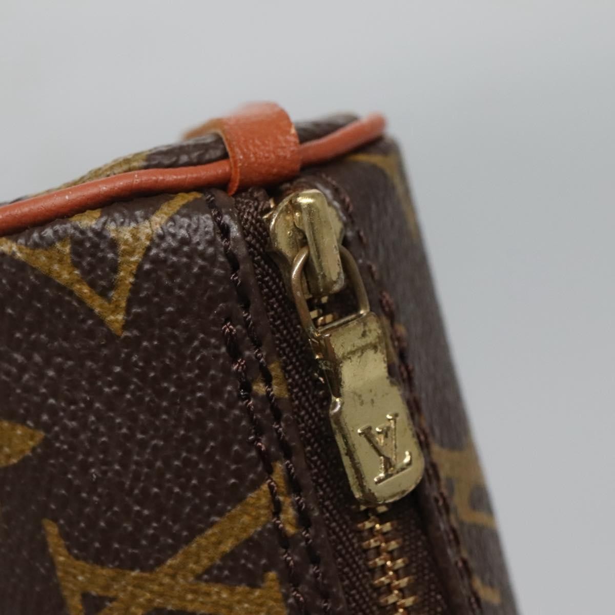 Louis Vuitton Papillon Pochette Monogram Canvas, BROWN, CANVAS, Clutche & pouche