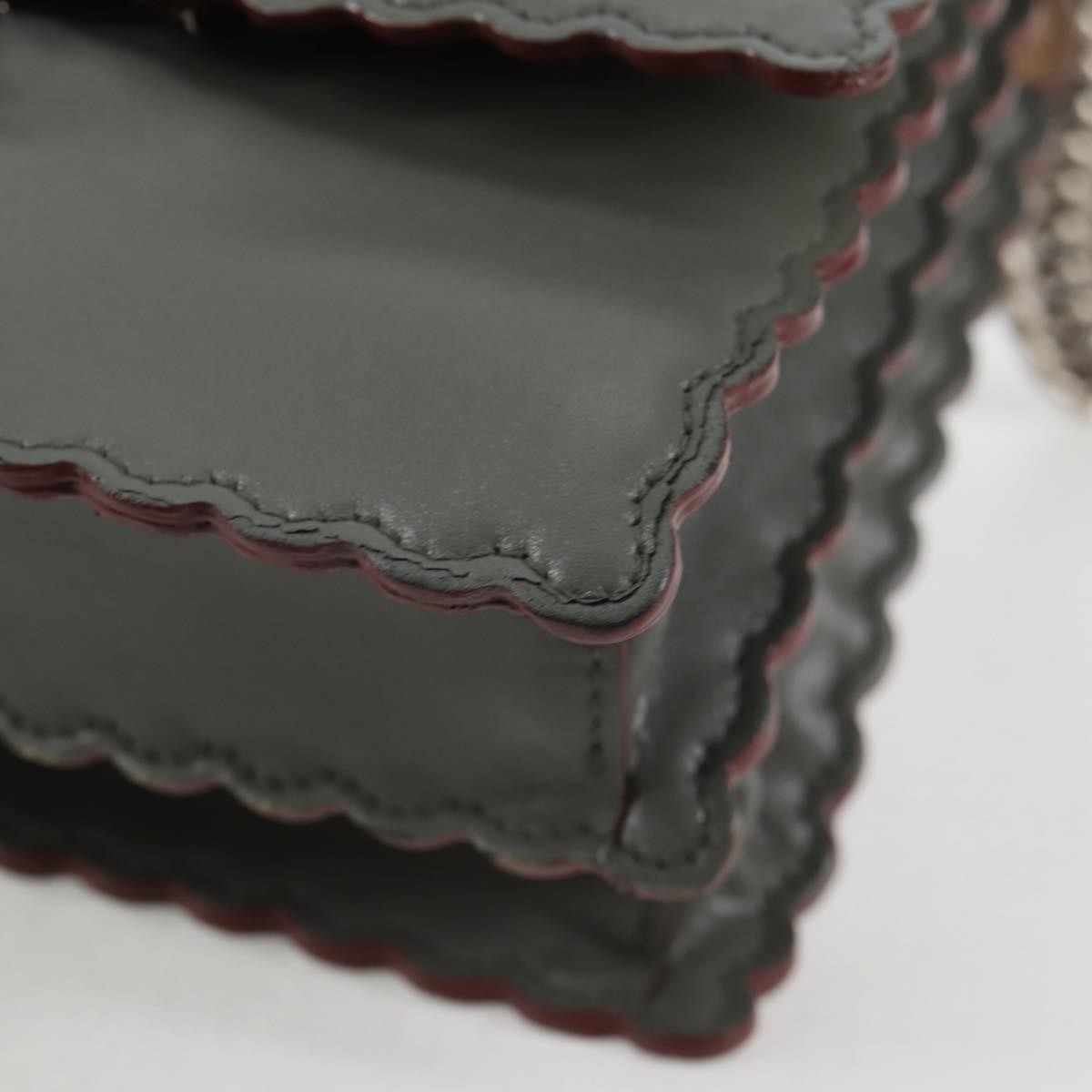 Fendi Kan I Bag Leather, GRAY, LEATHER, Handbag