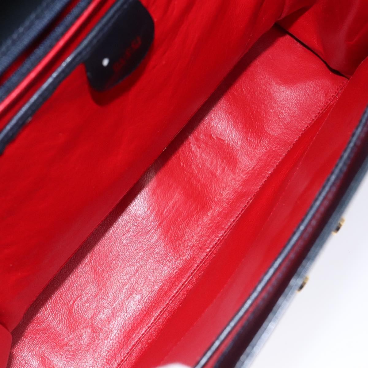 Gucci Lady Lock Leather, NAVY, LEATHER, Handbag