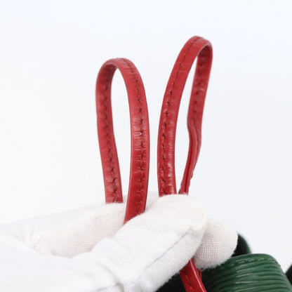 Louis Vuitton Petit Noe Handbag Two Tone Epi Leather, GREEN, LEATHER, Handbag