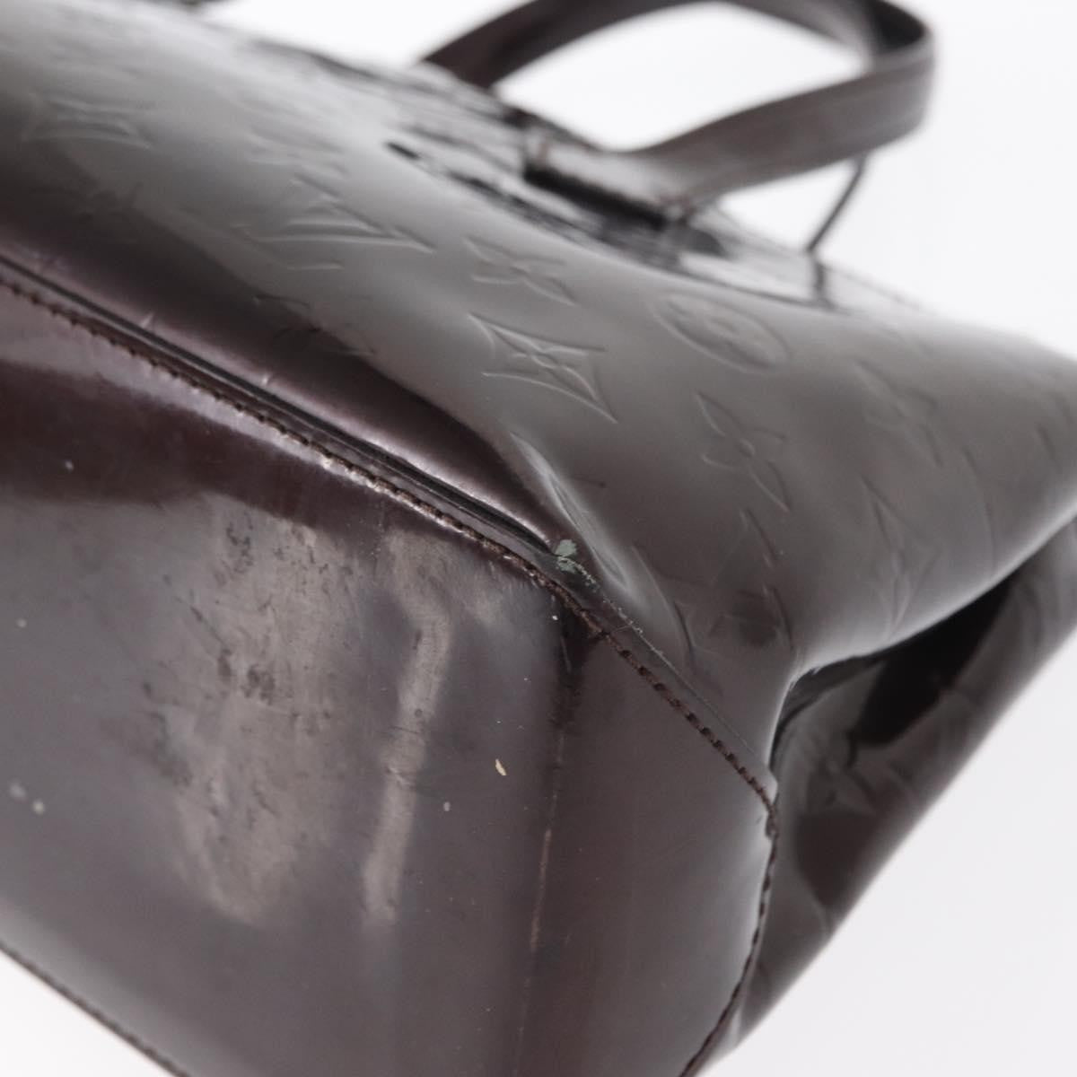 Louis Vuitton Wilshire Handbag Monogram Vernis, BURGUNDY, PATENT_LEATHER, Tote bag