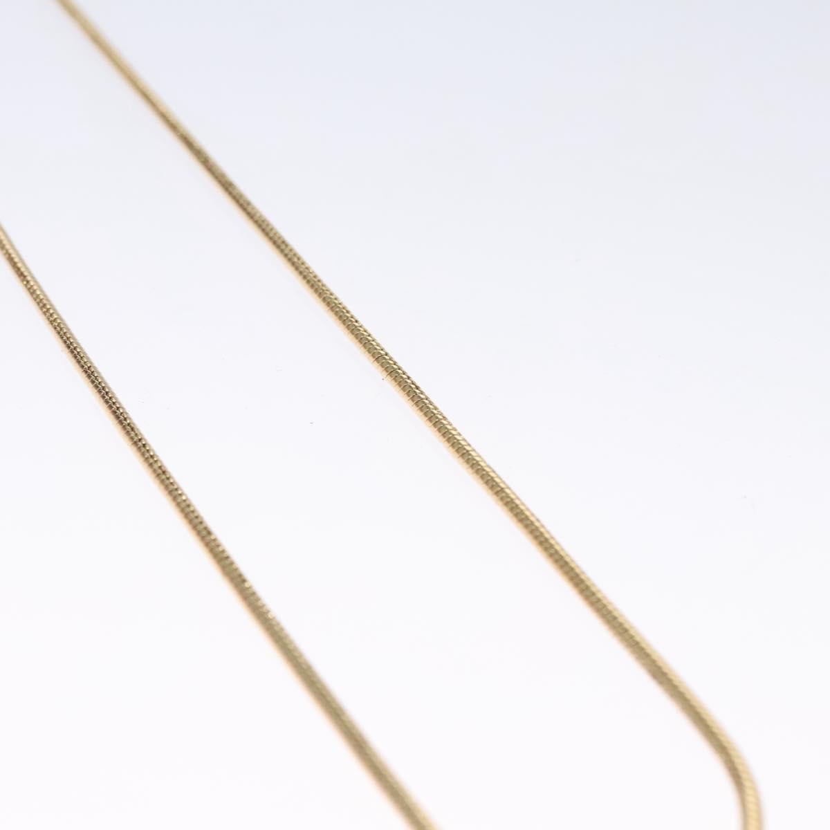 Christian Dior Logo Pendant Necklace Metal, GOLD, METAL, Necklace