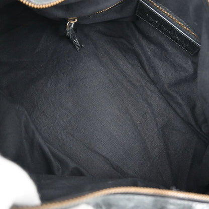 Balenciaga Twiggy Classic Studs Bag Leather, GREEN, LEATHER, Handbag