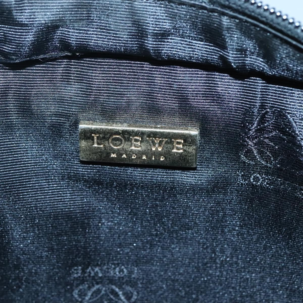 Loewe Anagram Clutch Bag Leather, BLACK, LEATHER, Clutche & pouche