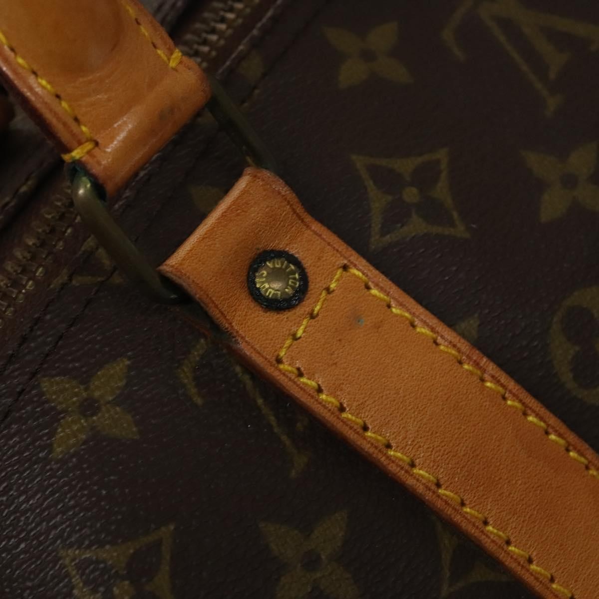 Louis Vuitton Keepall Bag Monogram Canvas, BROWN, CANVAS, Travel bag