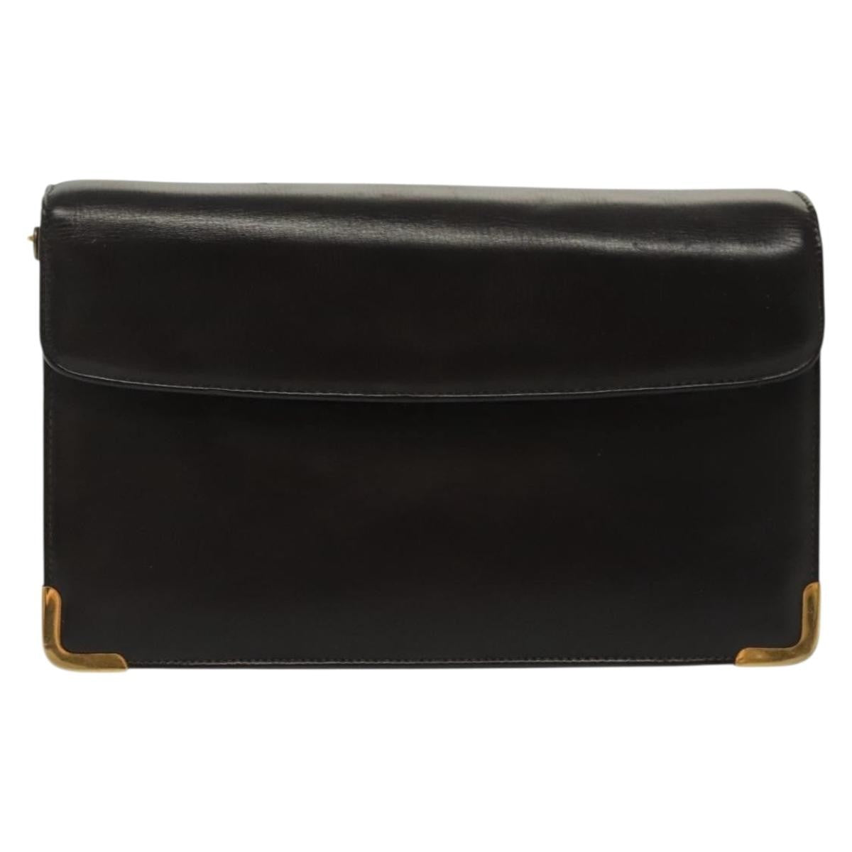 Christian Dior Vintage Shoulder Bag Leather, BROWN, LEATHER, Shoulder bag