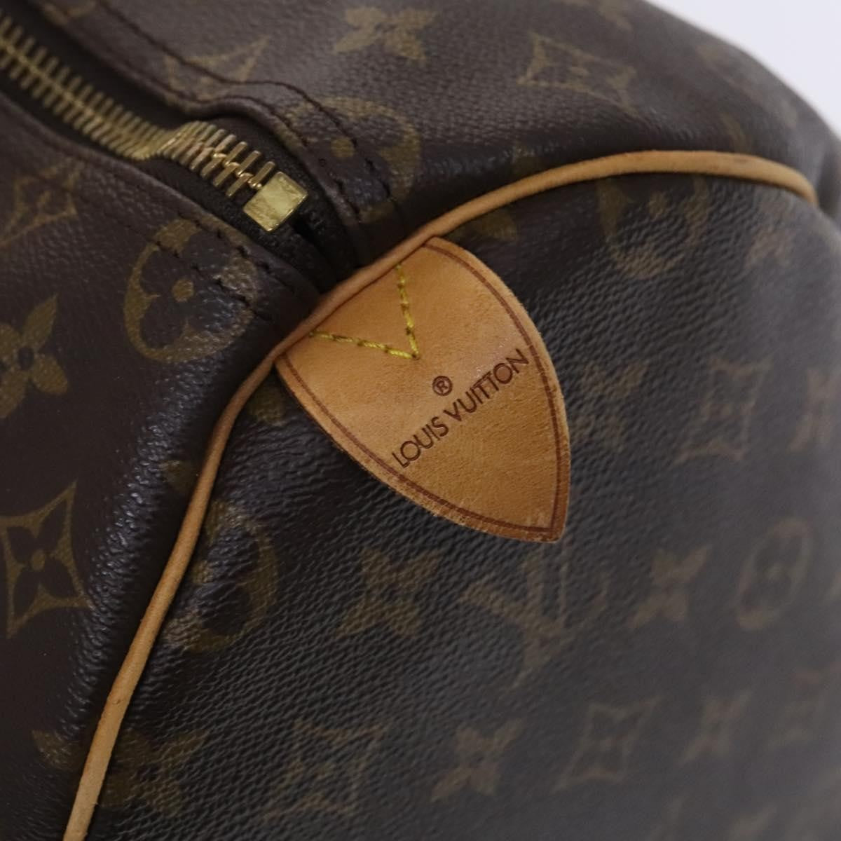 Louis Vuitton Keepall Bag Monogram Canvas, BROWN, CANVAS, Travel bag