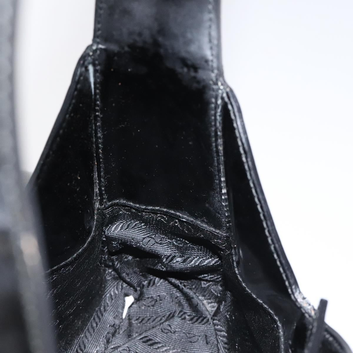 Prada Vintage Shoulder Bag Leather, BLACK, PATENT_LEATHER, Shoulder bag