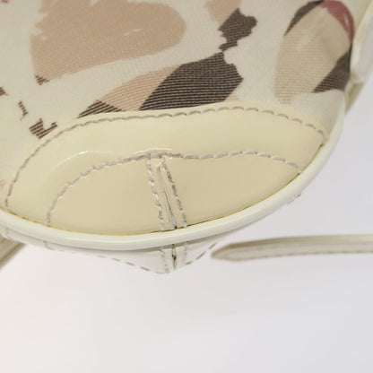 Burberry Flap Shoulder Bag Canvas, BEIGE, CANVAS, Shoulder bag