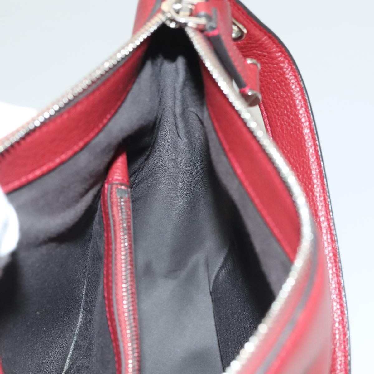 Bally Vintage Shoulder Bag Leather, RED, LEATHER, Shoulder bag