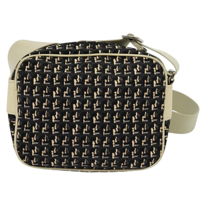 Chanel Vintage Clover Camera Bag Printed Canvas, BLACK, CANVAS, Crossbody bag