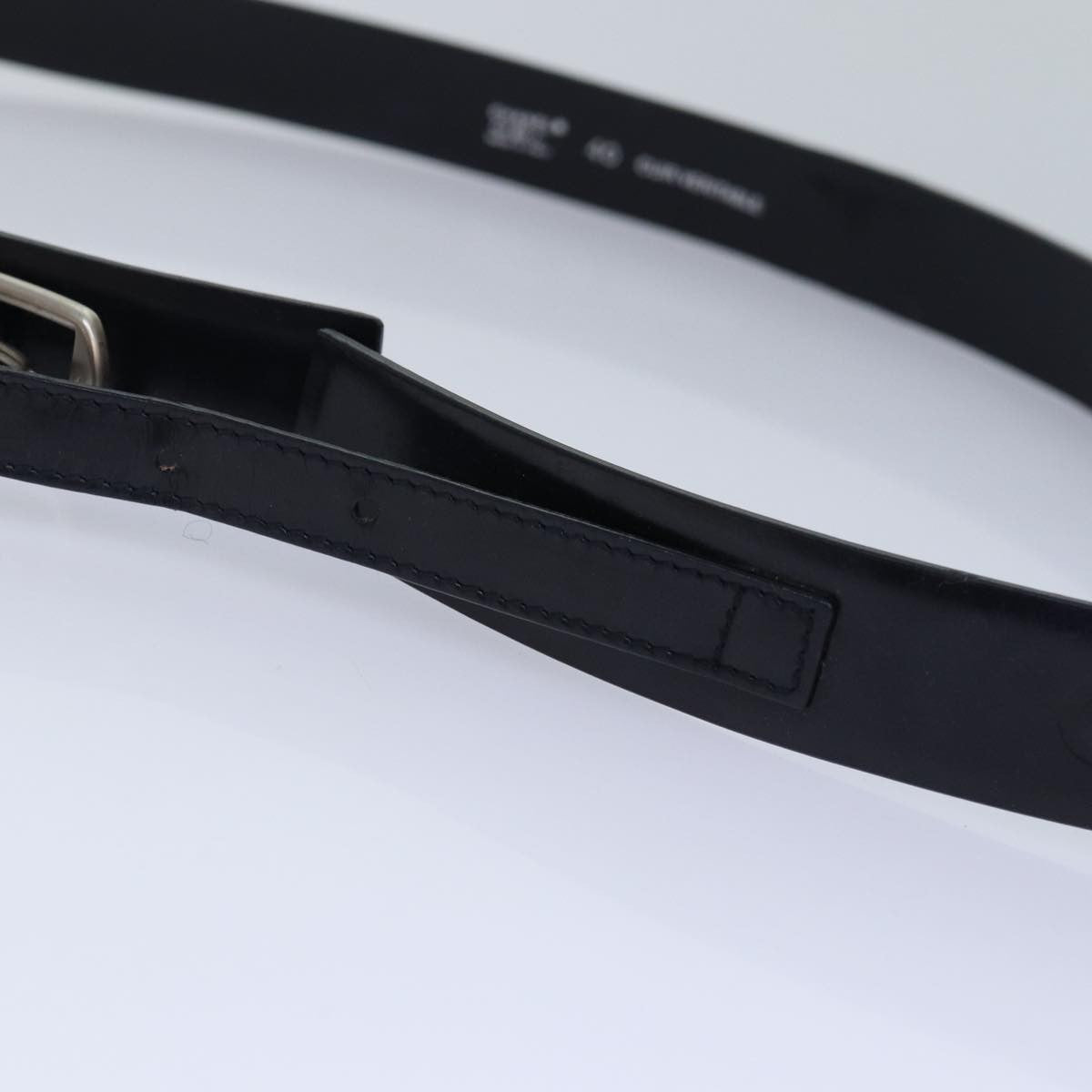 Chanel Buckle Belt Leather, BLACK, LEATHER, Belts