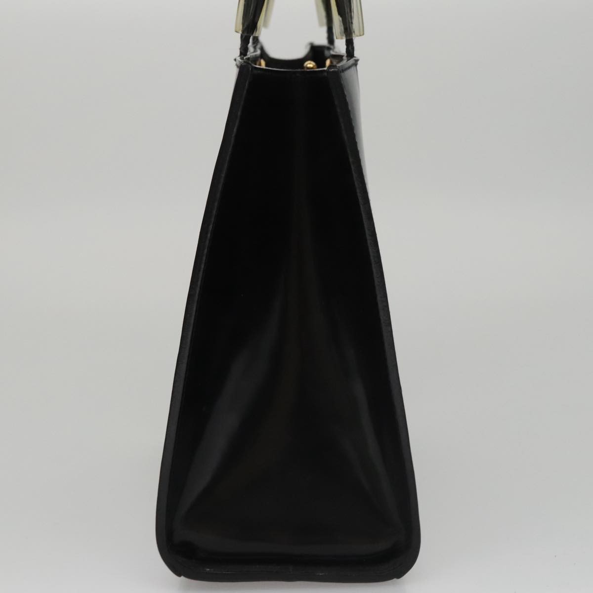 Salvatore Ferragamo Shopper Tote Patent Leather, BLACK, PATENT_LEATHER, Tote bag