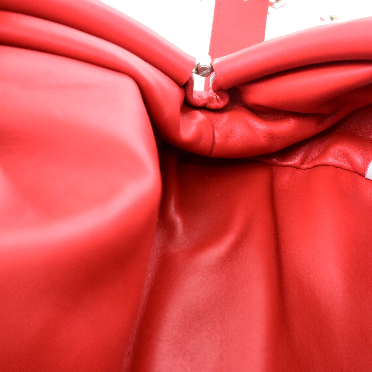 Bottega Veneta The Chain Pouch Leather, RED, LEATHER, Clutche & pouche