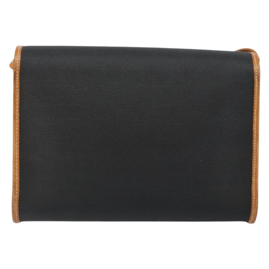 Christian Dior Vintage CD Logo Shoulder Bag Leather, BLACK, LEATHER, Shoulder bag