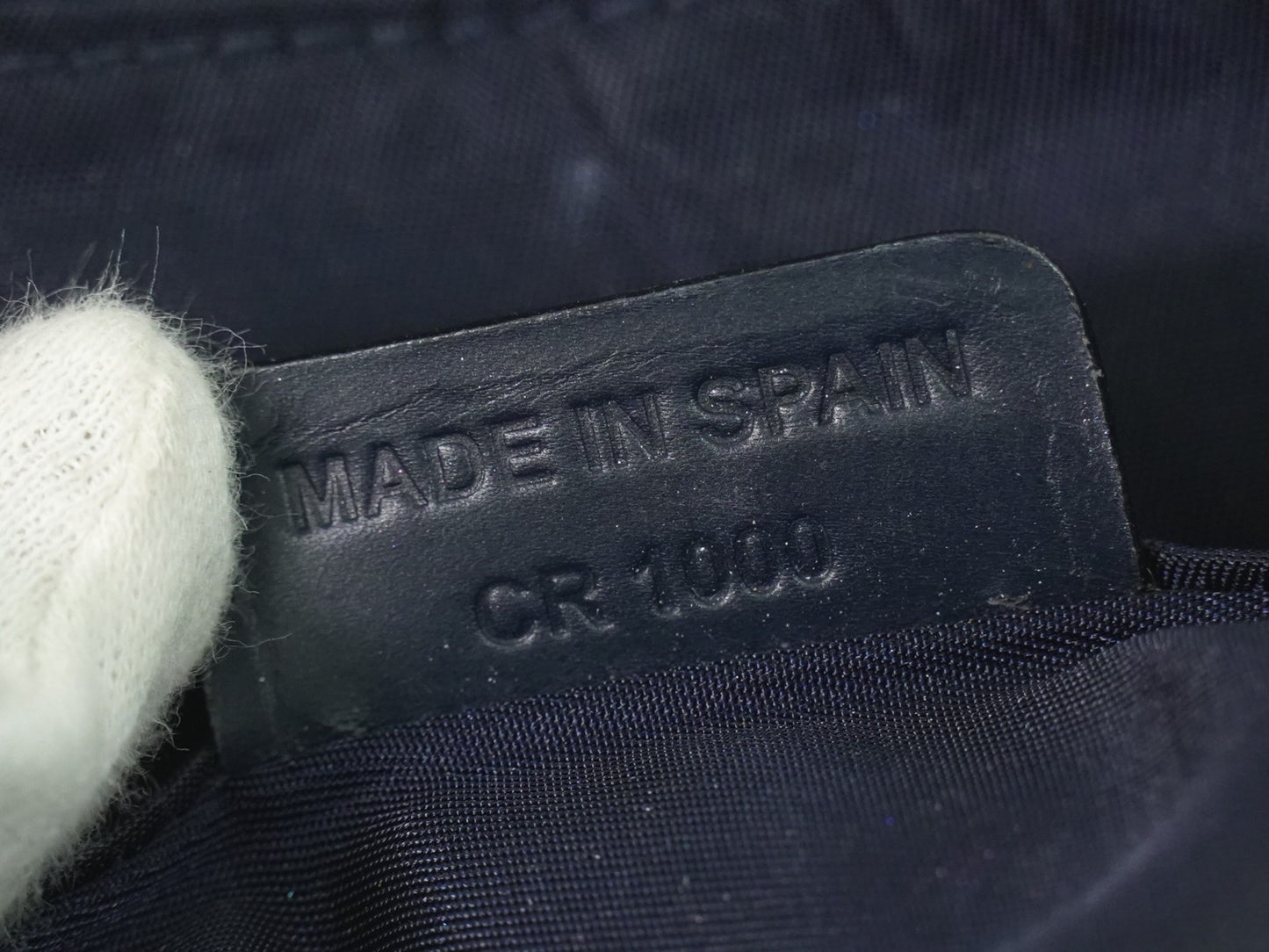 Christian Dior Saddle Zip Pouch Diorissimo Canvas, NAVY, CANVAS, Clutche & pouche
