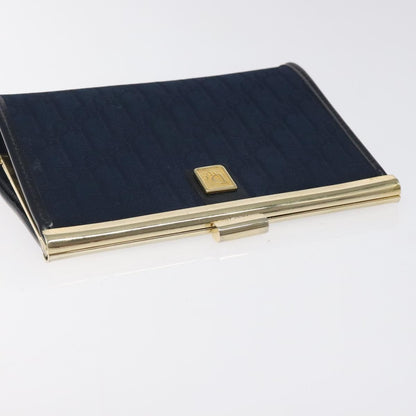 Christian Dior Vintage Trotter Pouch Canvas, NAVY, CANVAS, Clutche & pouche