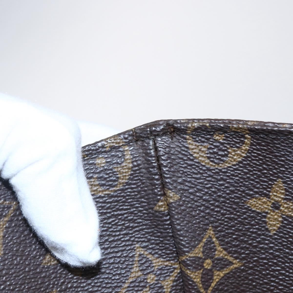 Louis Vuitton Shopping Sac Handbag Monogram Canvas, BROWN, CANVAS, Tote bag