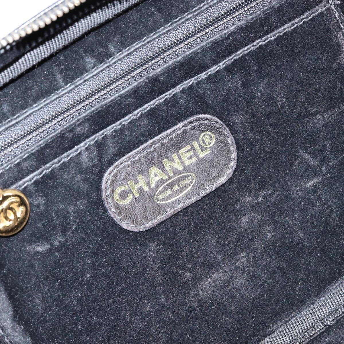 Chanel Vintage Timeless Zip Around Vanity Case Caviar, BLACK, LEATHER, Clutche & pouche