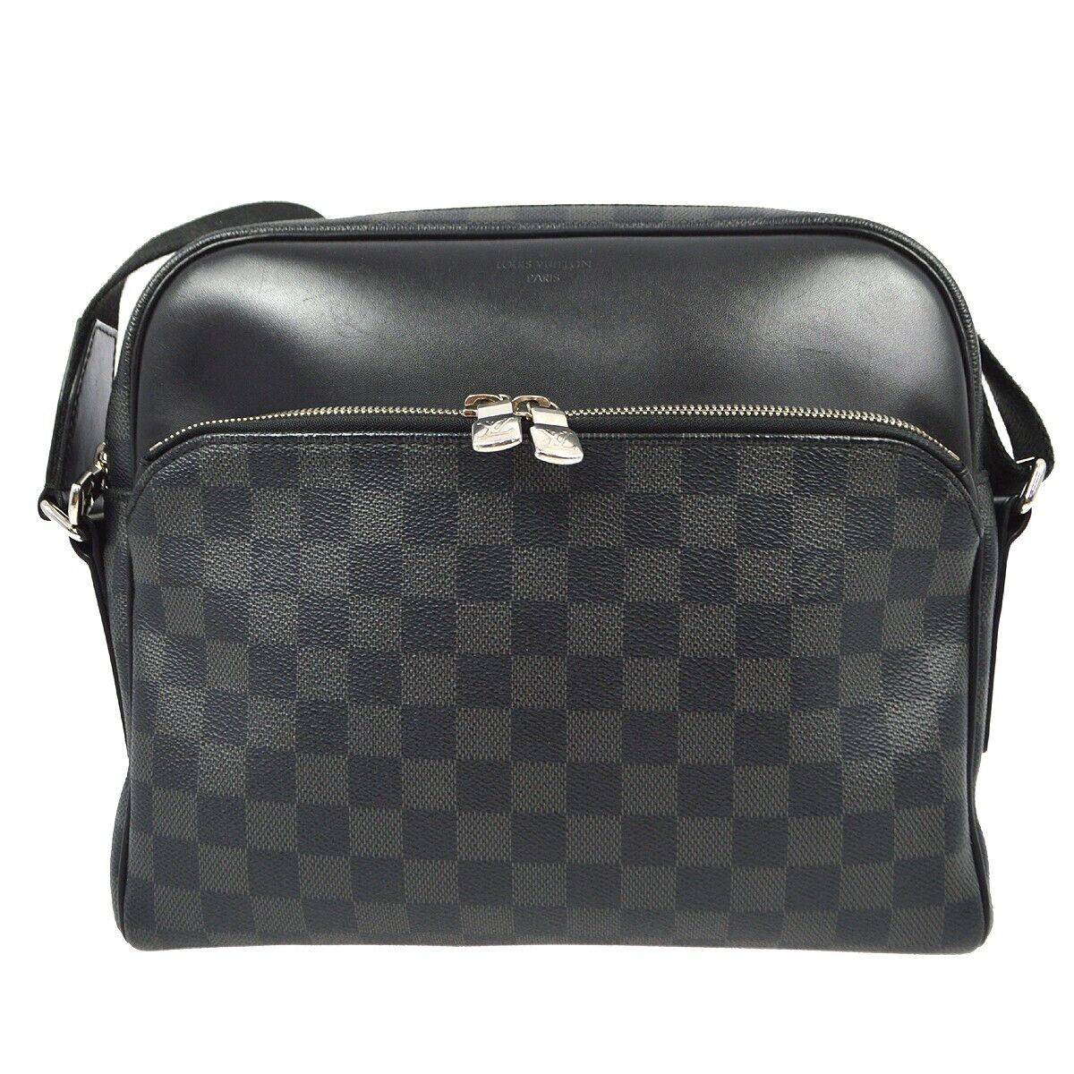 Louis Vuitton Dayton Reporter Bag Damier Graphite, BLACK, CANVAS, Shoulder bag