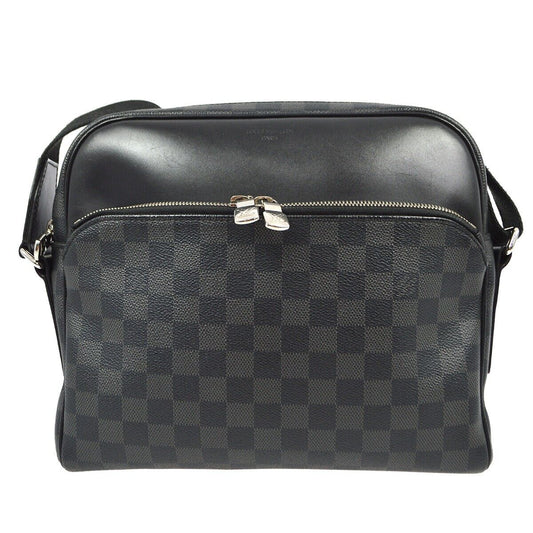 Louis Vuitton Dayton Reporter Bag Damier Graphite, BLACK, CANVAS, Shoulder bag