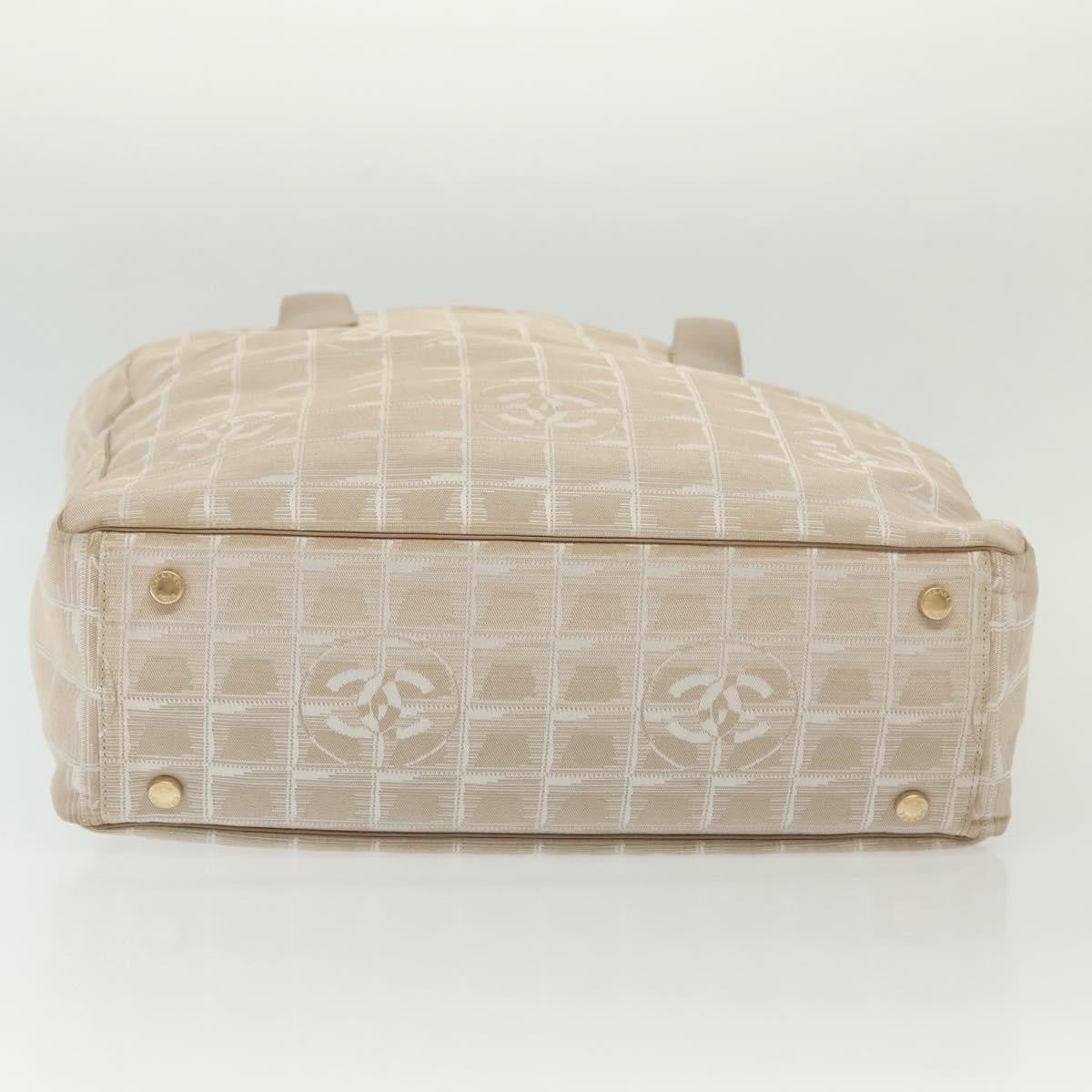 Chanel Travel Line Tote Nylon, BEIGE, NYLON, Tote bag