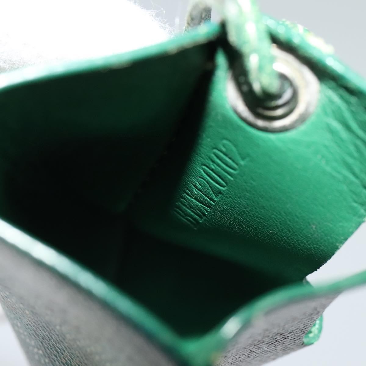 Goyard Goyardine Lanyard ID Holder Coated Canvas, GREEN, PVC, Card Holders