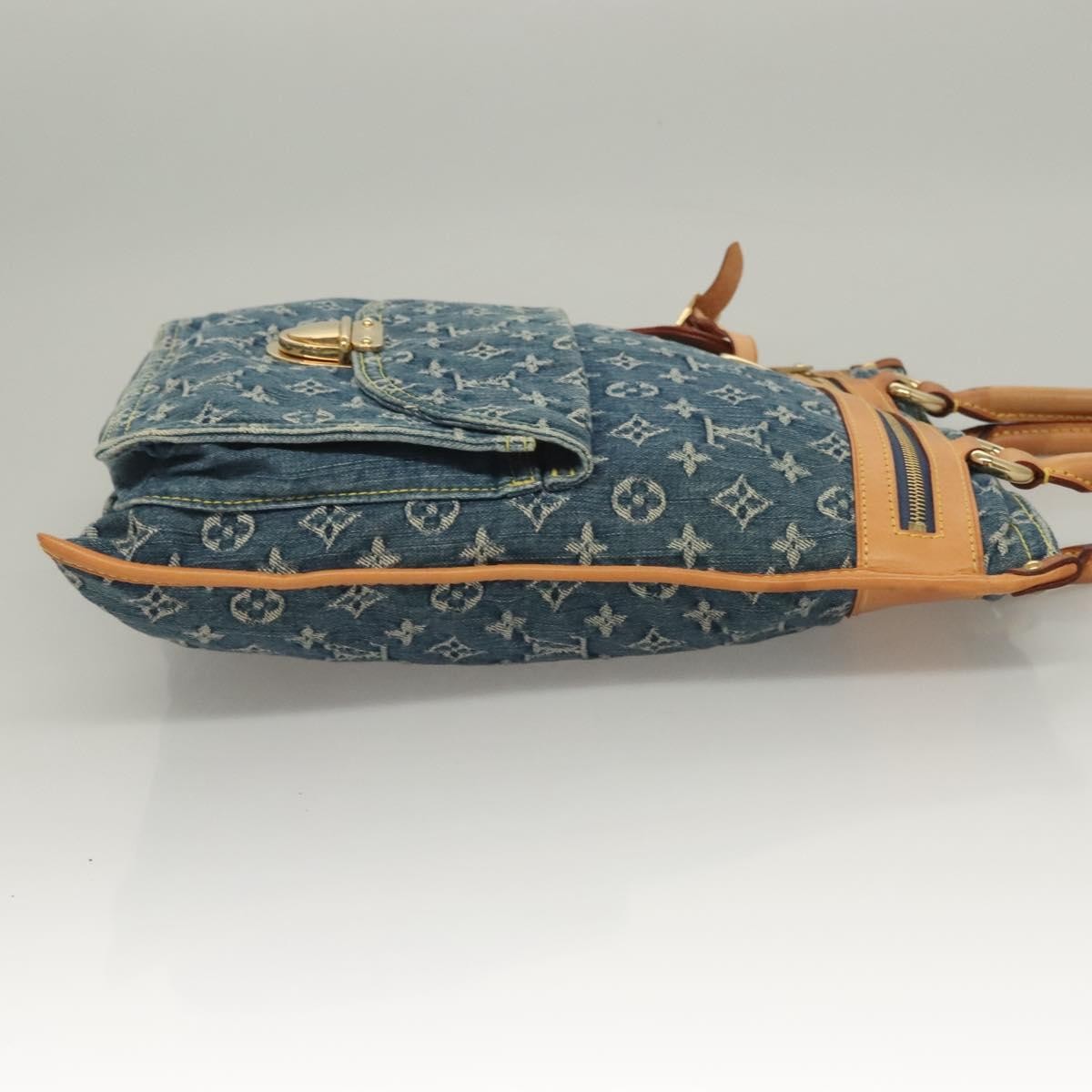 Louis Vuitton Baggy grand modèle Denim, BLUE, DENIM_JEANS, Handbag