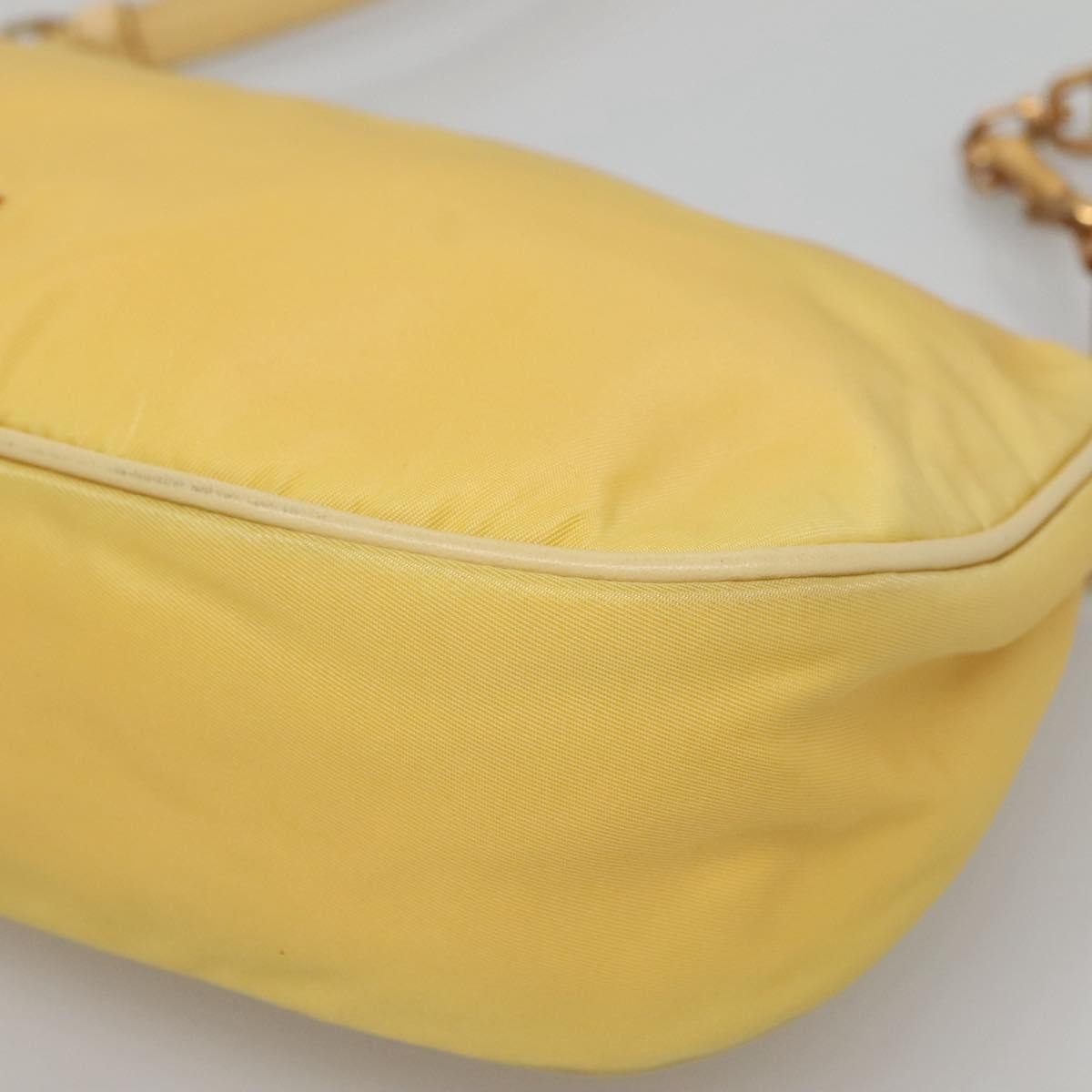 Prada Vintage Shoulder Bag Tessuto, YELLOW, NYLON, Shoulder bag