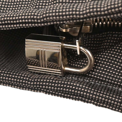 Hermes Fourre Tout Tote Canvas, GRAY, POLYAMIDE, Tote bag