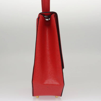 Celine Cuir Triomphe Bag Leather, RED, LEATHER, Handbag