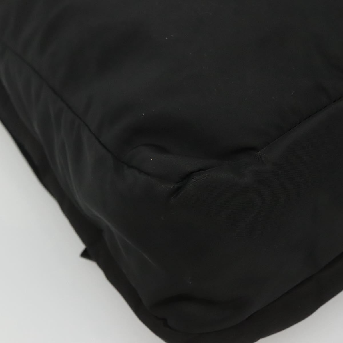 Prada Vintage Flap Messenger Bag Tessuto, BLACK, NYLON, Shoulder bag