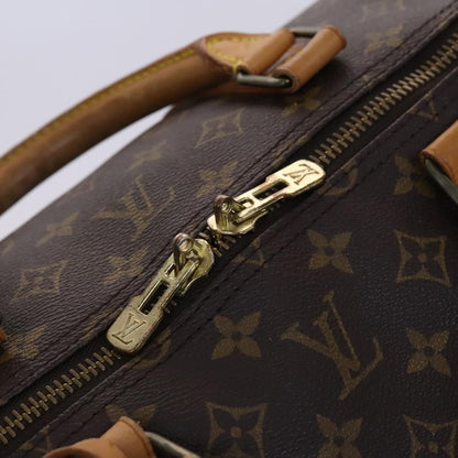 Louis Vuitton Keepall Bandouliere Bag Monogram Canvas, BROWN, CANVAS, Travel bag