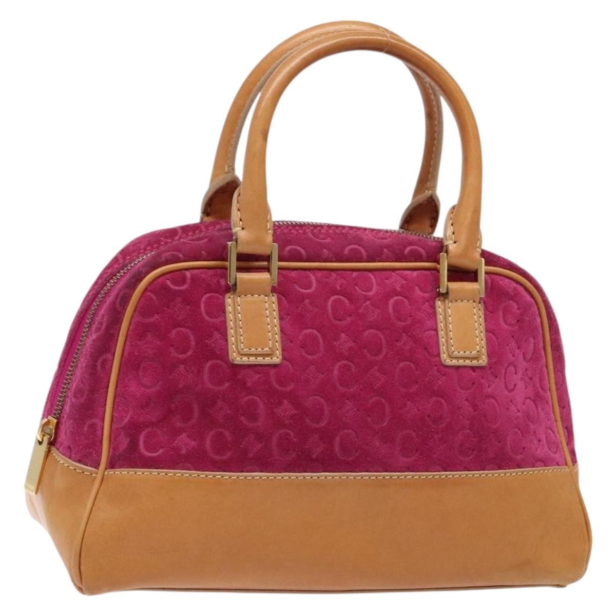 Celine Vintage Macadam Handbag C Macadam Suede, PURPLE, SUEDE, Handbag